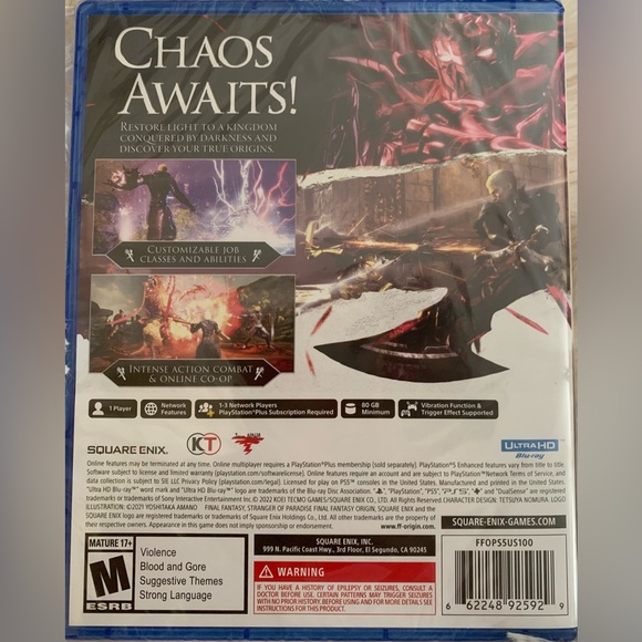 PS5 “Stranger of Paradise” Game - Picture 3 of 3